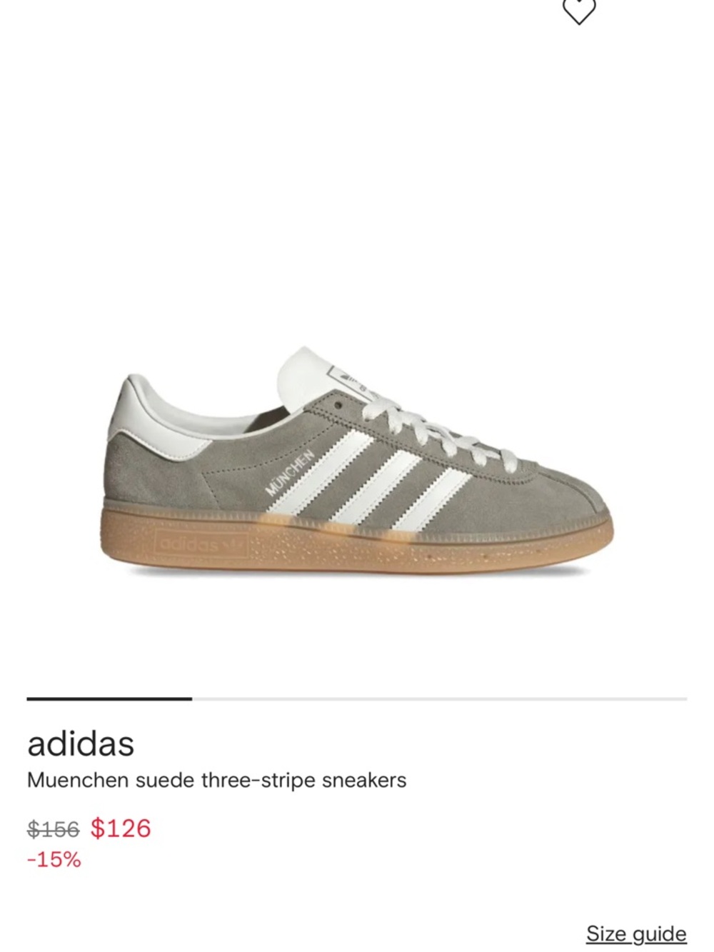 Adidas Muenchen Suede Sneakers — Green/White Women’s Size US 8
